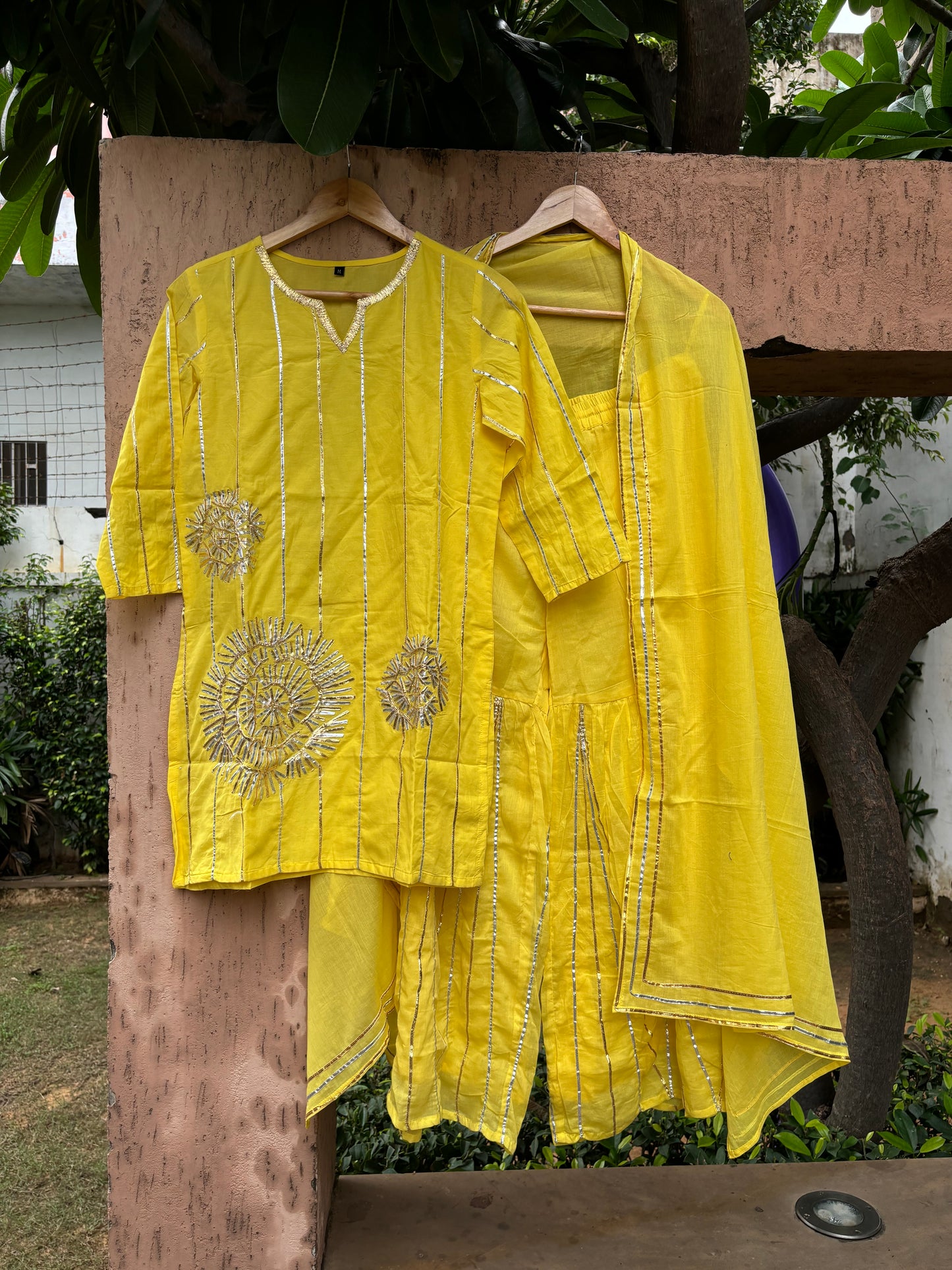 Mul Cotton Sharara Suit Set