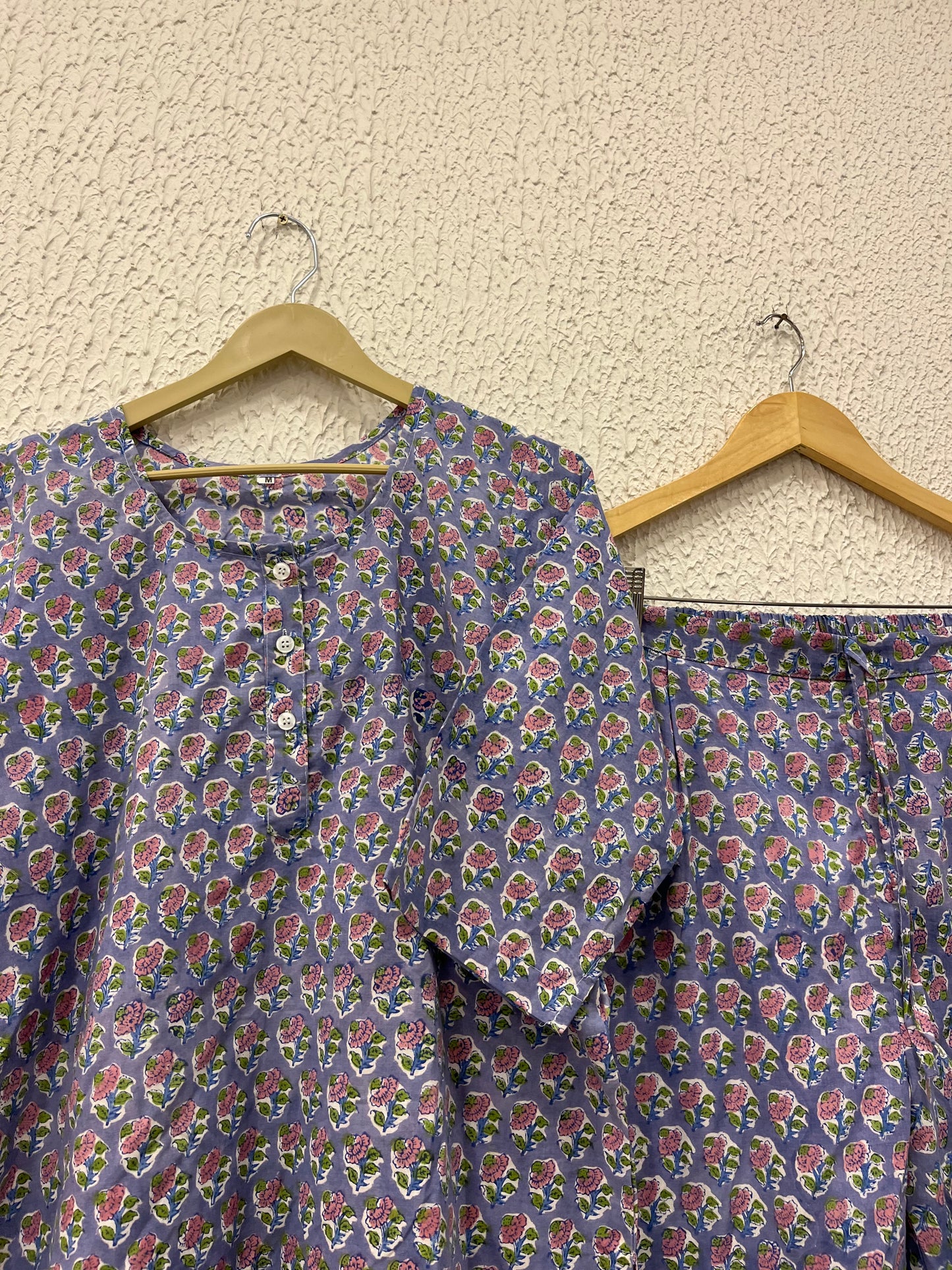 Floral printed cotton loungewear.