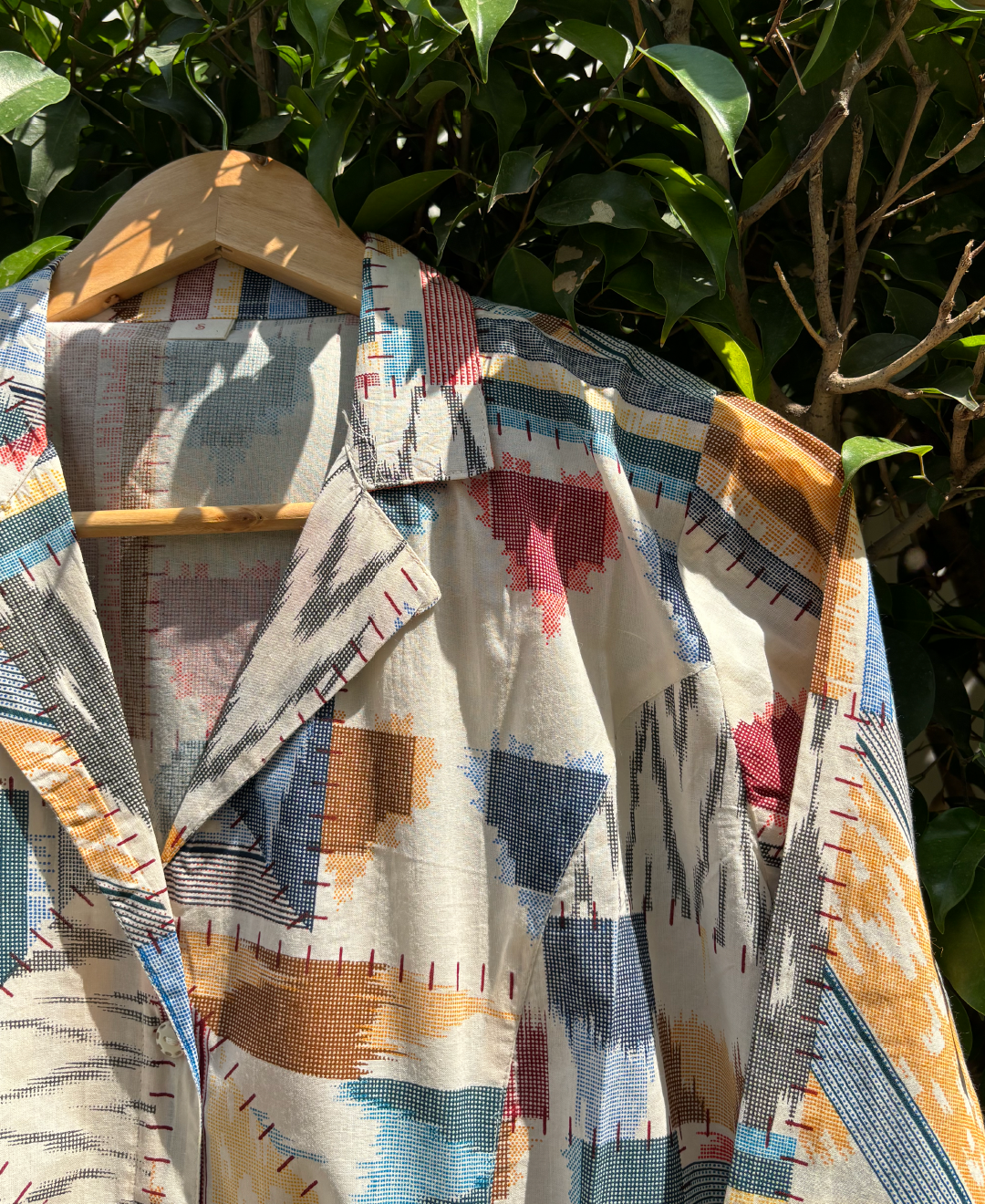 Multi Abstract Print Cotton Aline Kurta