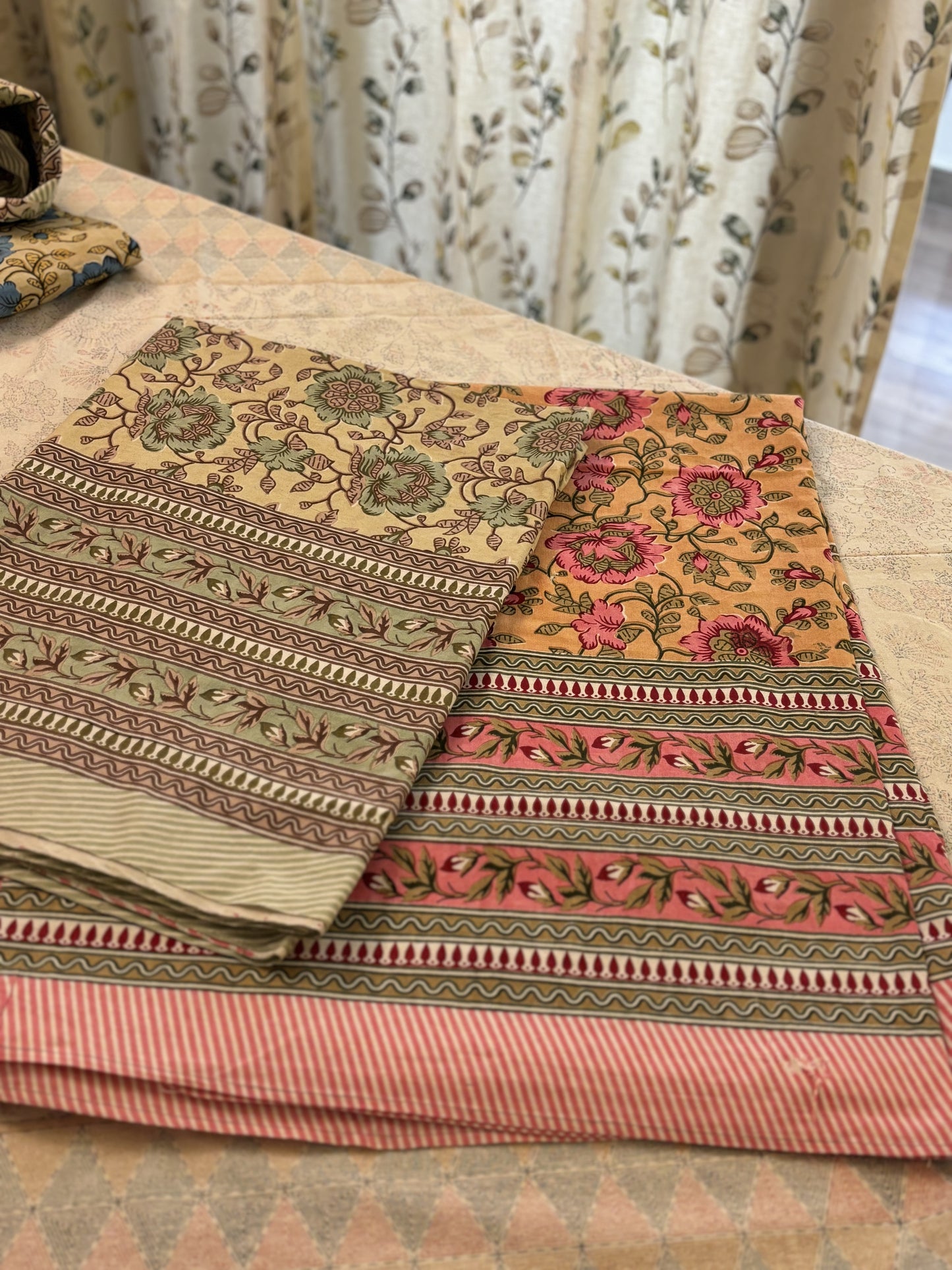 Bagh Pure Cotton King Size Bed Sheet