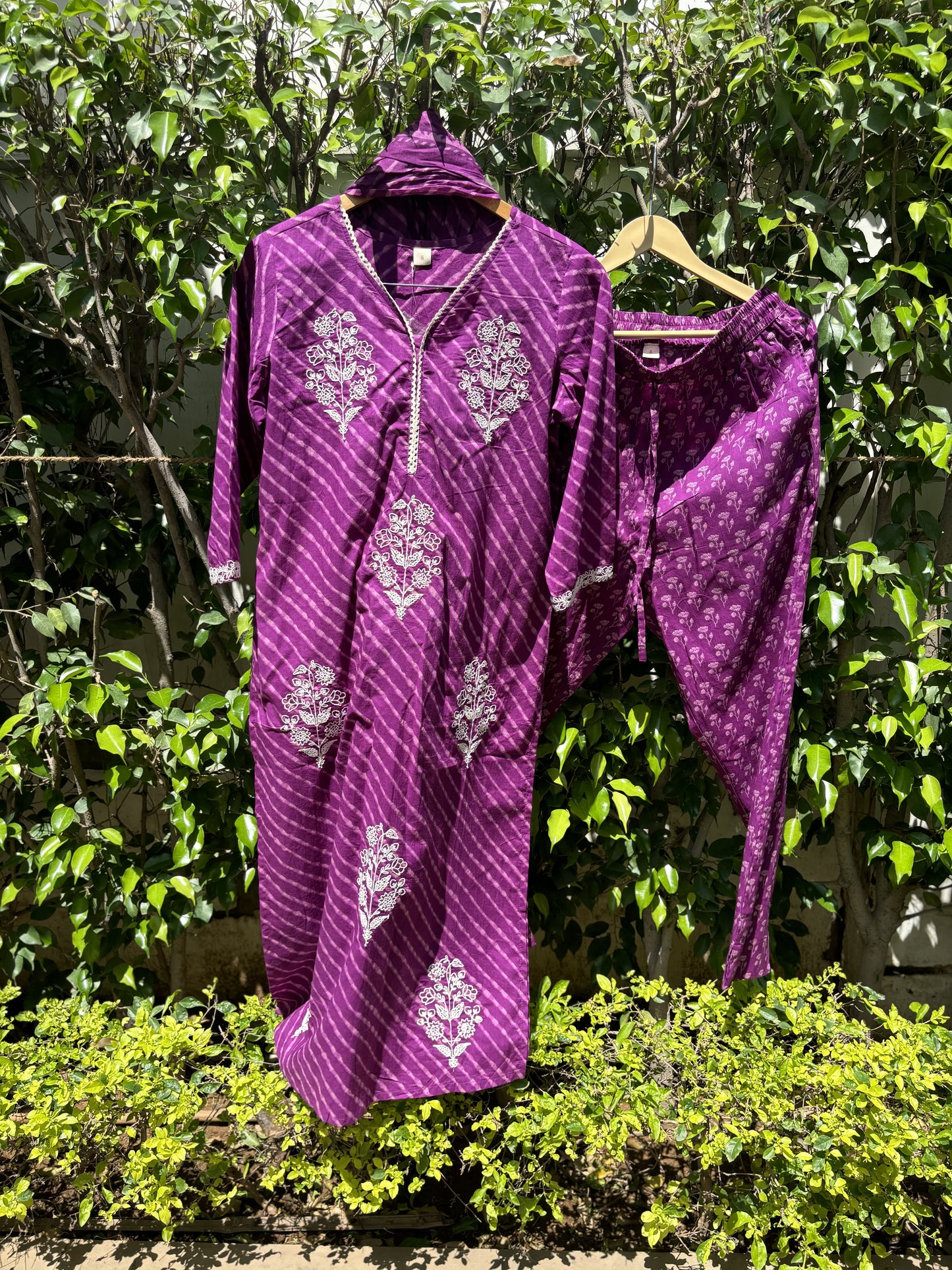 Lehriya Cotton Straight Suit Set