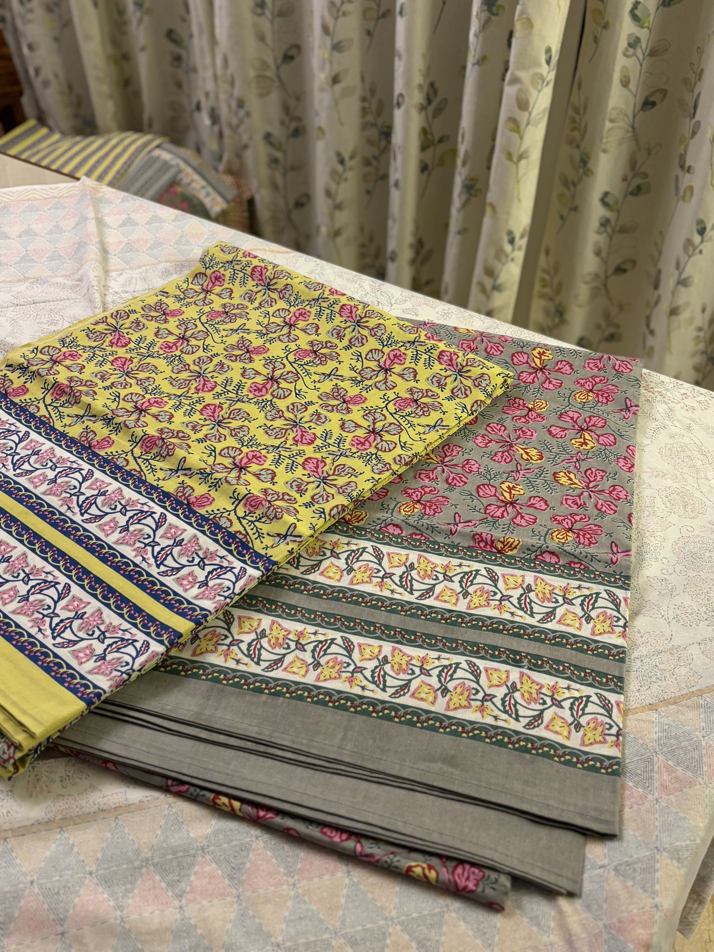 Floral Jaal Pure Cotton Super King Size Bed Sheet