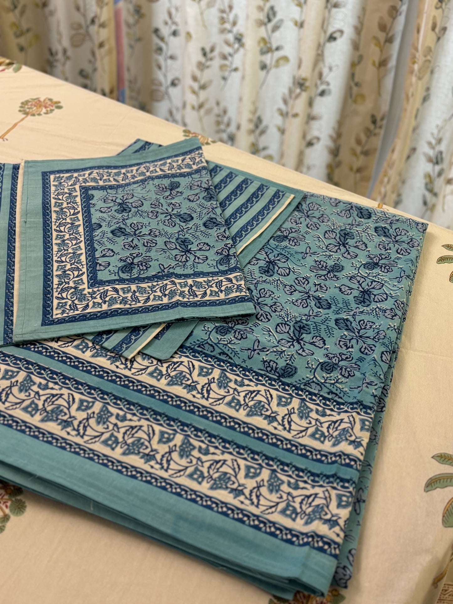 Floral Jaal Pure Cotton Super King Size Bed Sheet