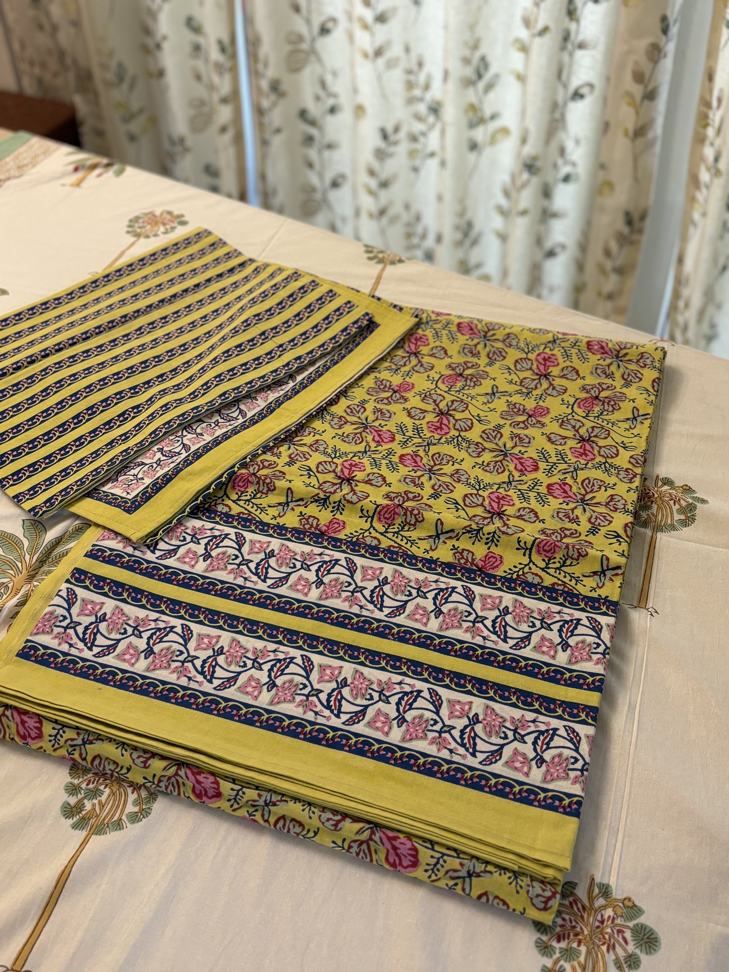 Floral Jaal Pure Cotton Super King Size Bed Sheet