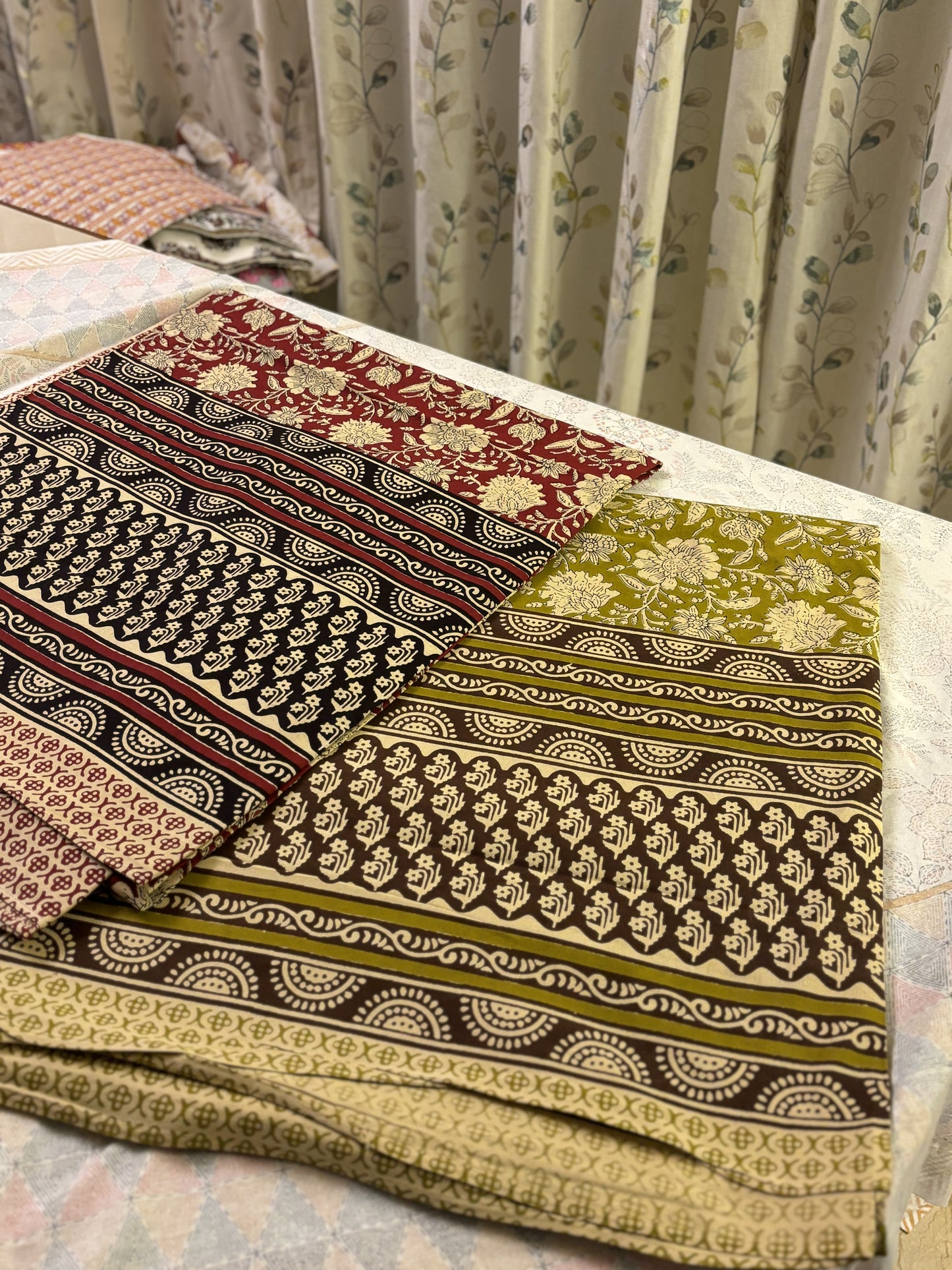 Hath Kala Pure Cotton King Size Bed Sheet