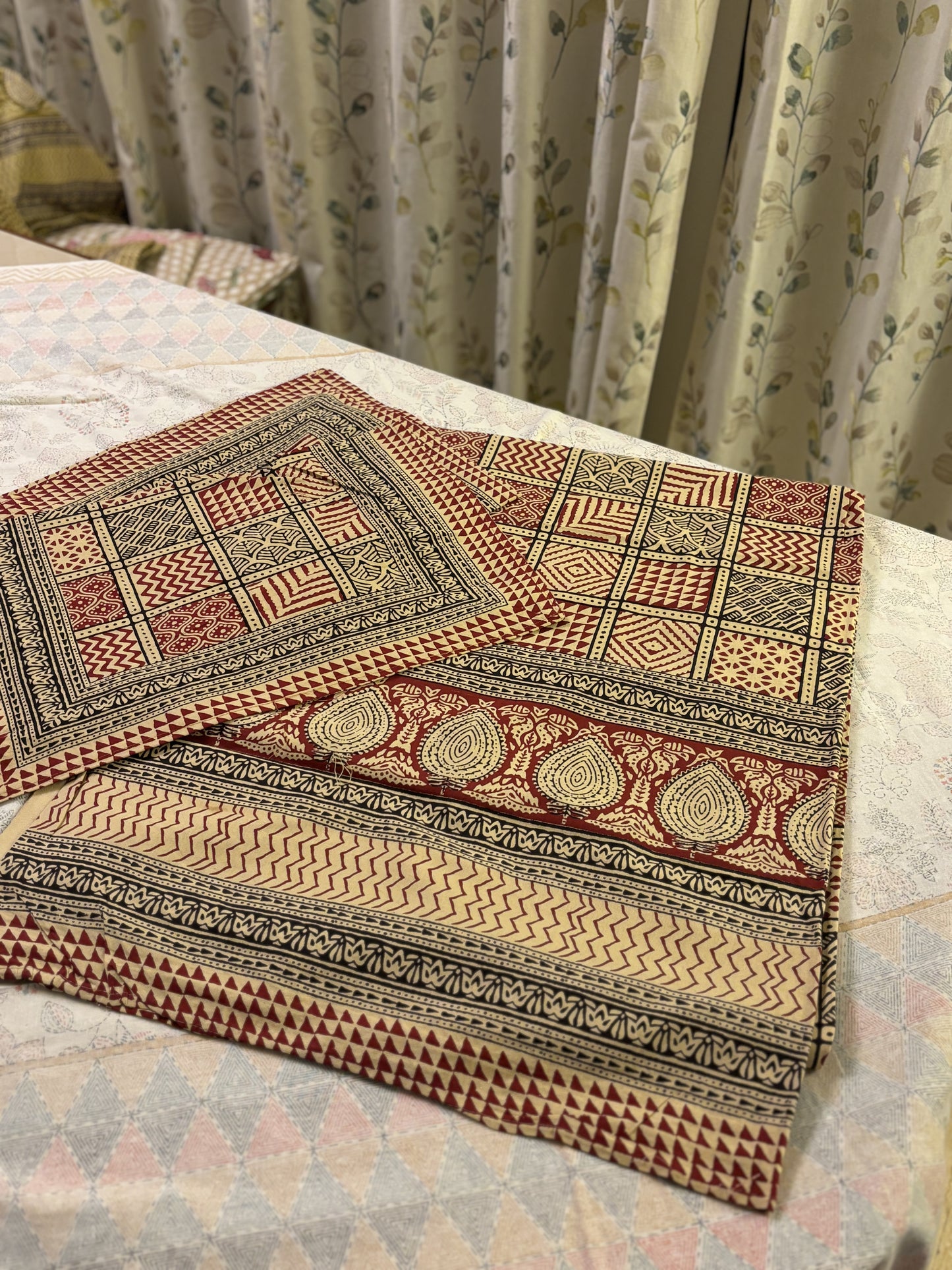 Hath Kala Pure Cotton King Size Bed Sheet