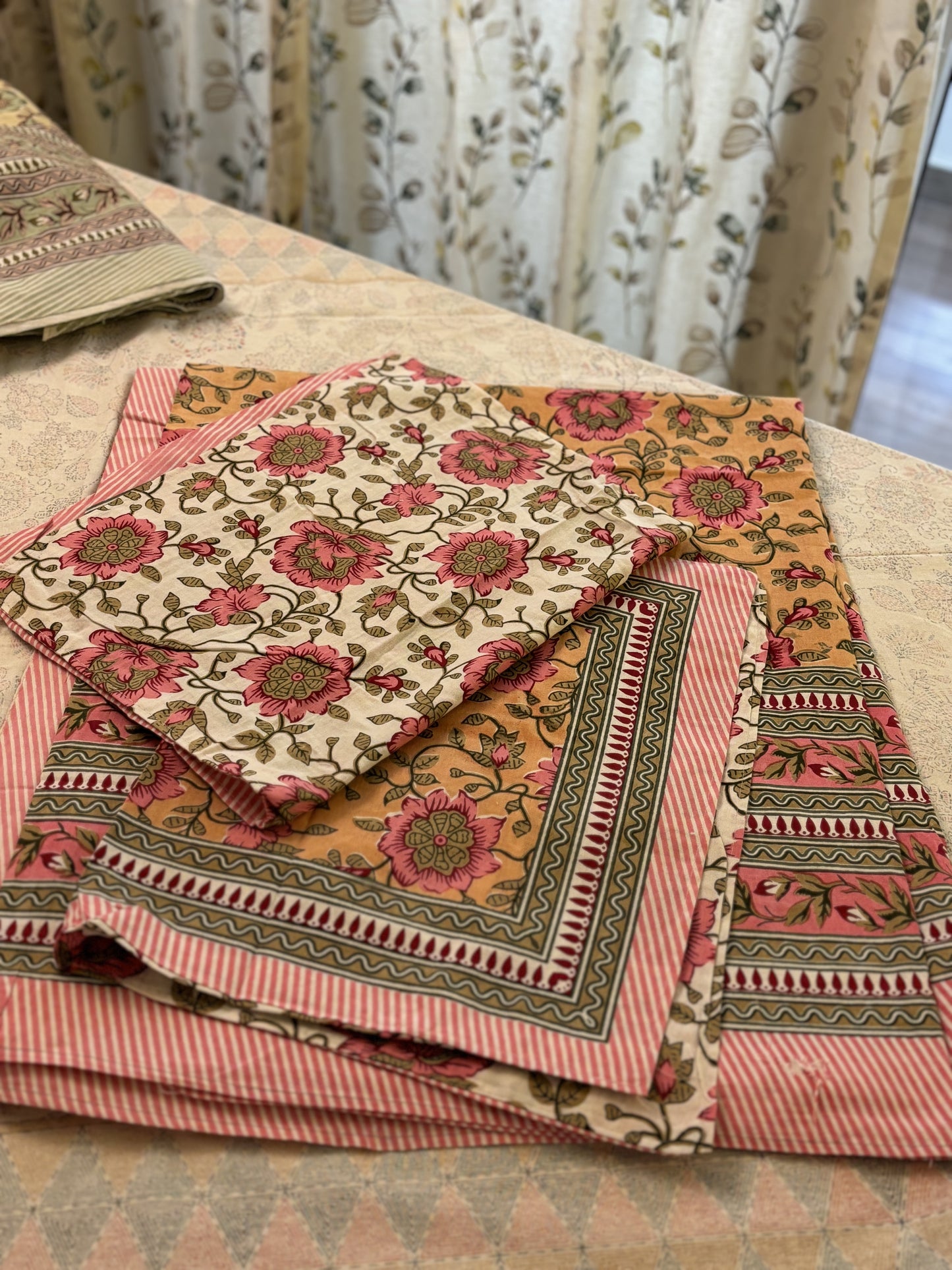 Bagh Pure Cotton King Size Bed Sheet