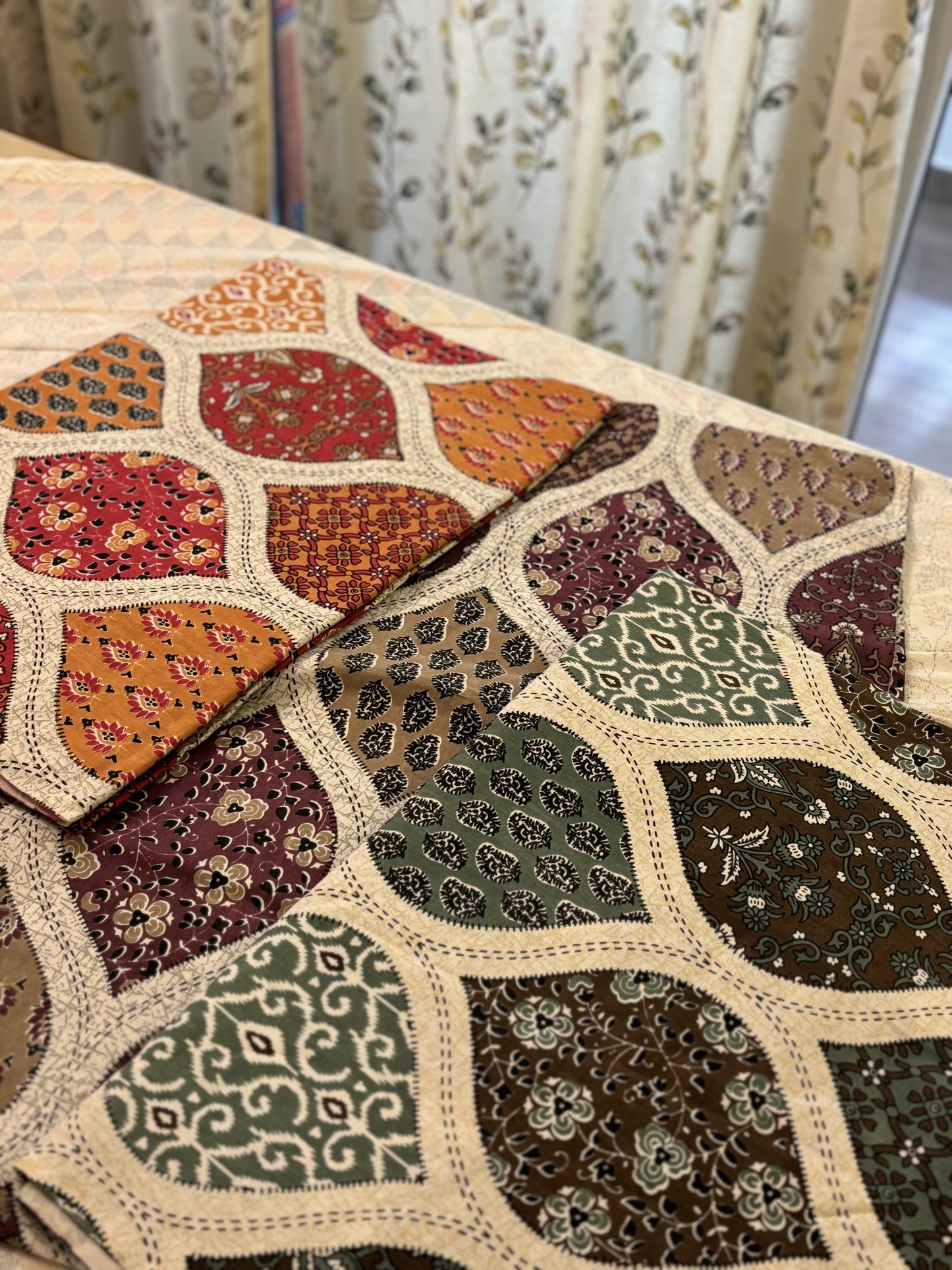 Block Print Pure Cotton King Size Bed Sheet