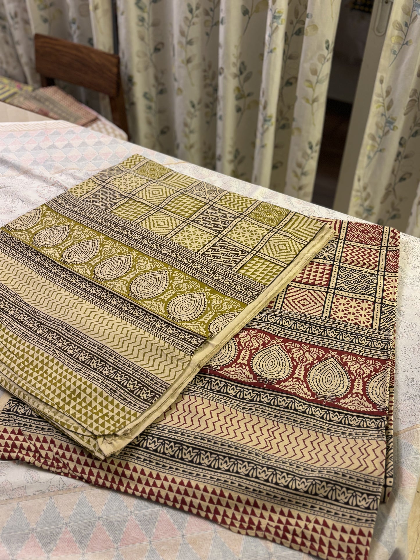 Hath Kala Pure Cotton King Size Bed Sheet