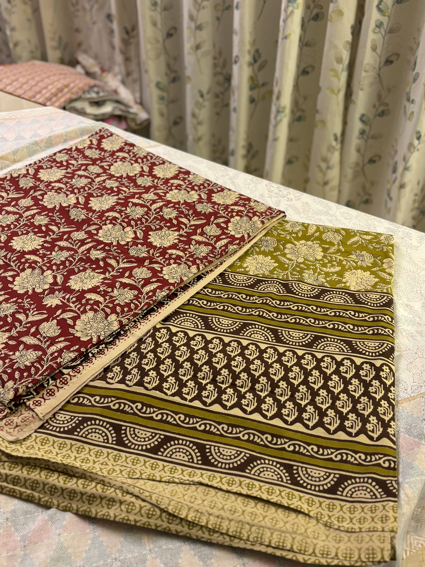 Hath Kala Pure Cotton King Size Bed Sheet