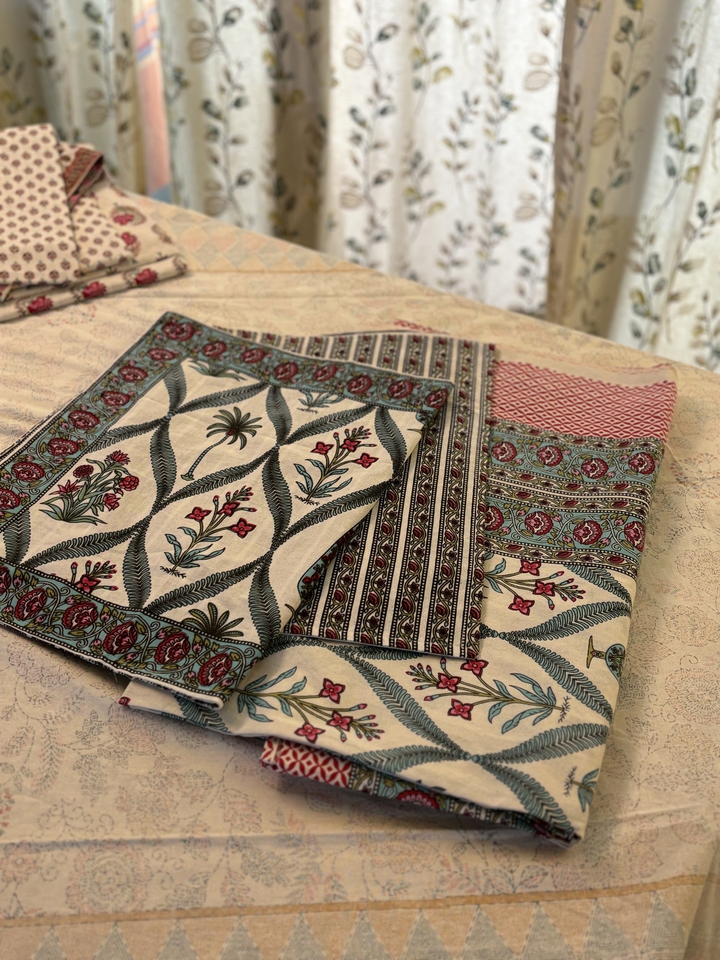 Bagh Pure Cotton King Size Bed Sheet