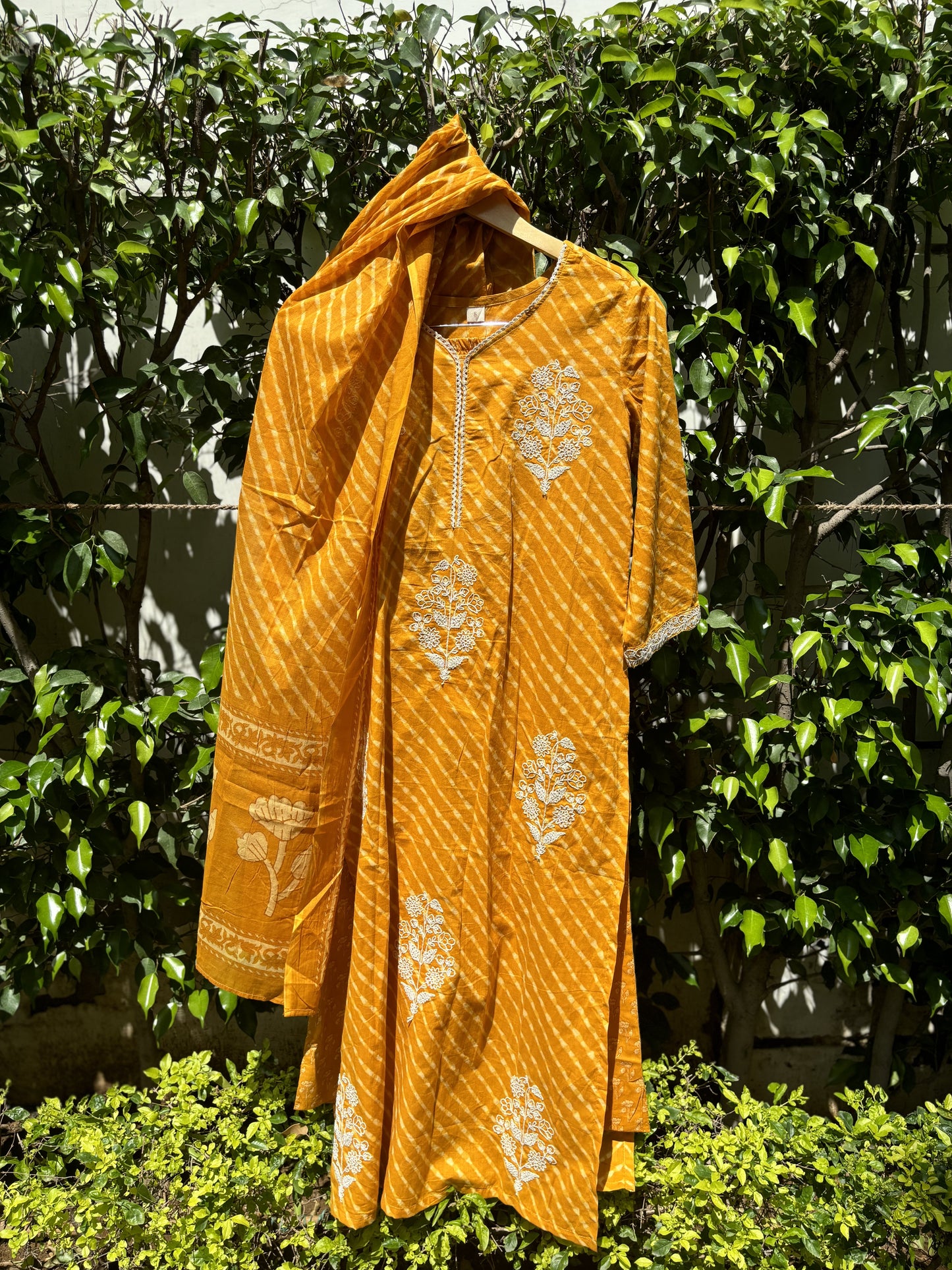 Lehriya Cotton Straight Suit Set
