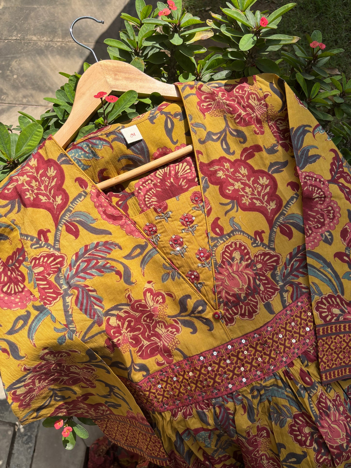 Must Haves Cotton Brown Anarkali Suit set