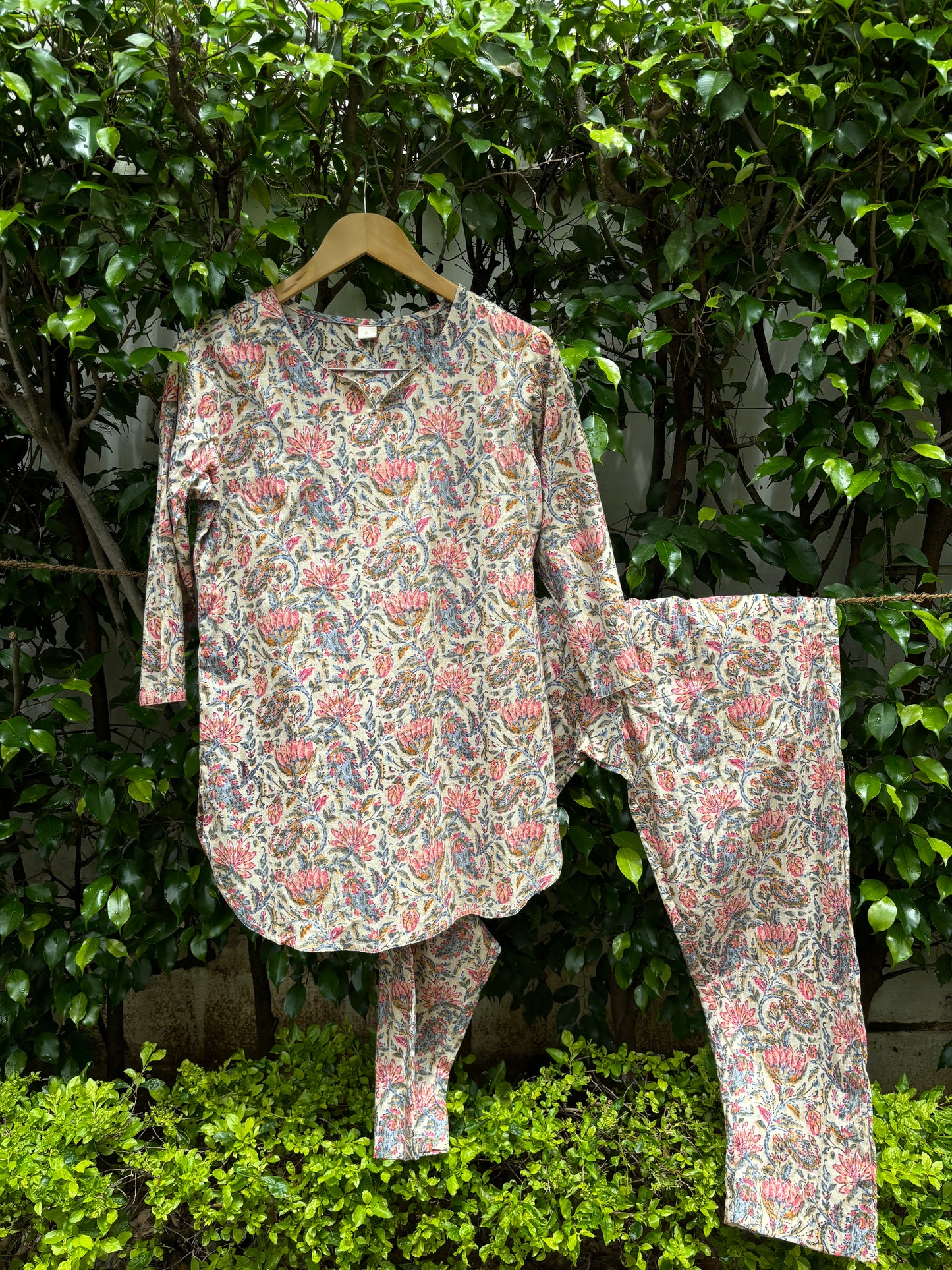 Floral Cotton Loungewear Set