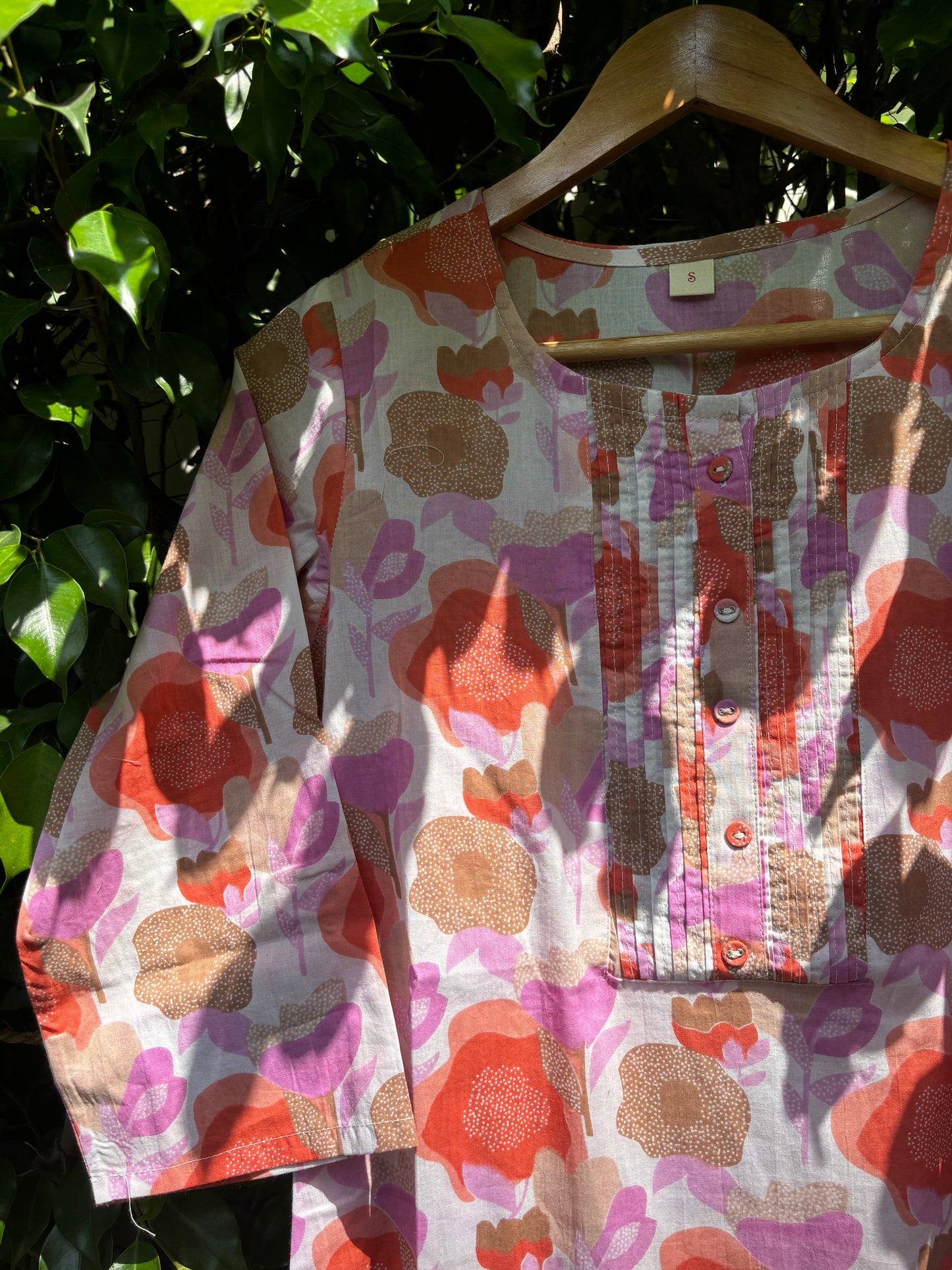Floral Cotton Kurta Pant Set