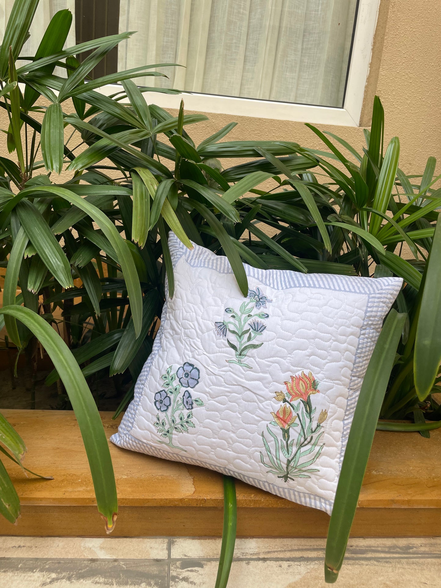 Hand Block Printed Pure Cotton Cushion Cover