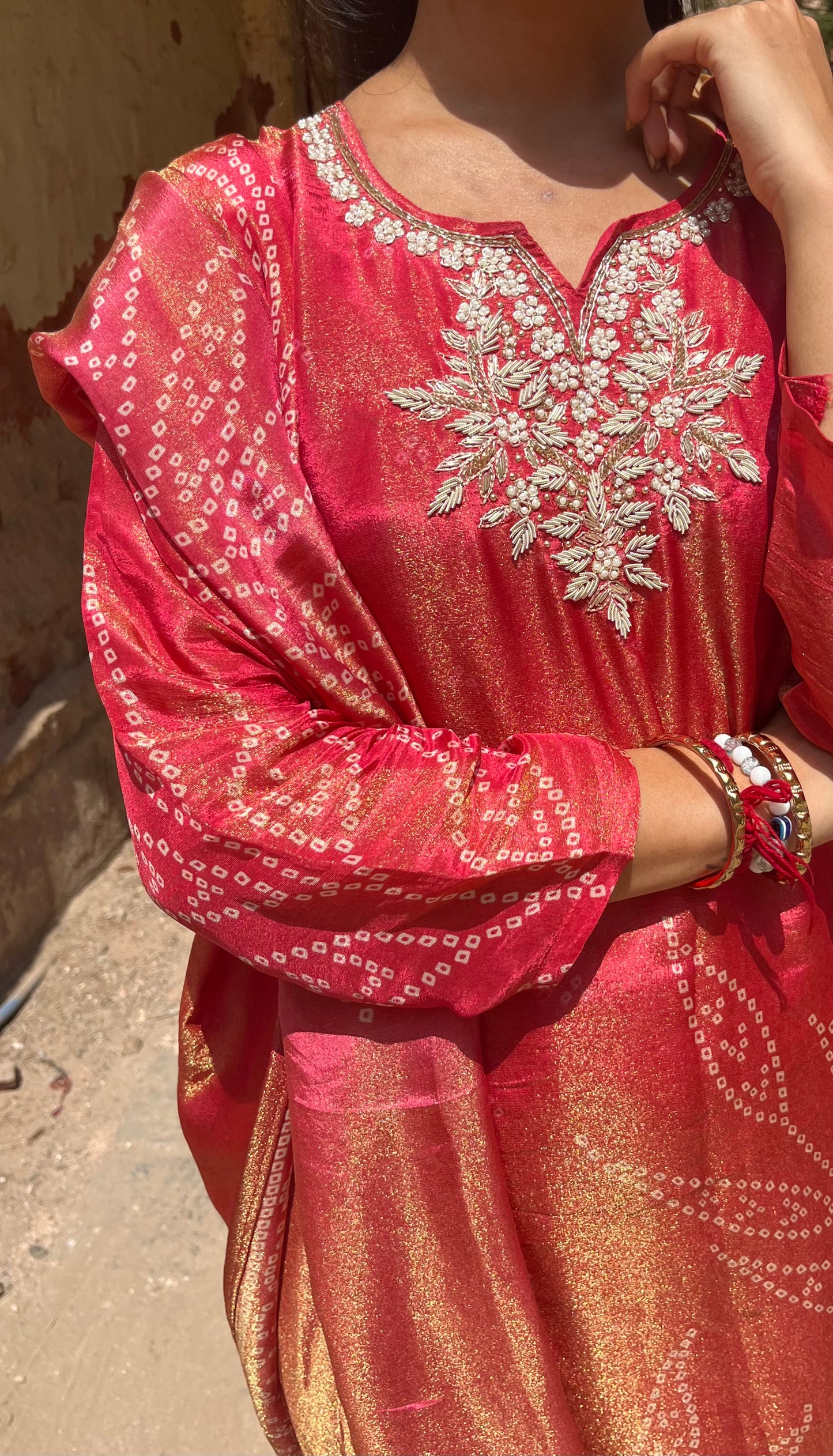 Sehaaj Shimmer Silk Suit Set