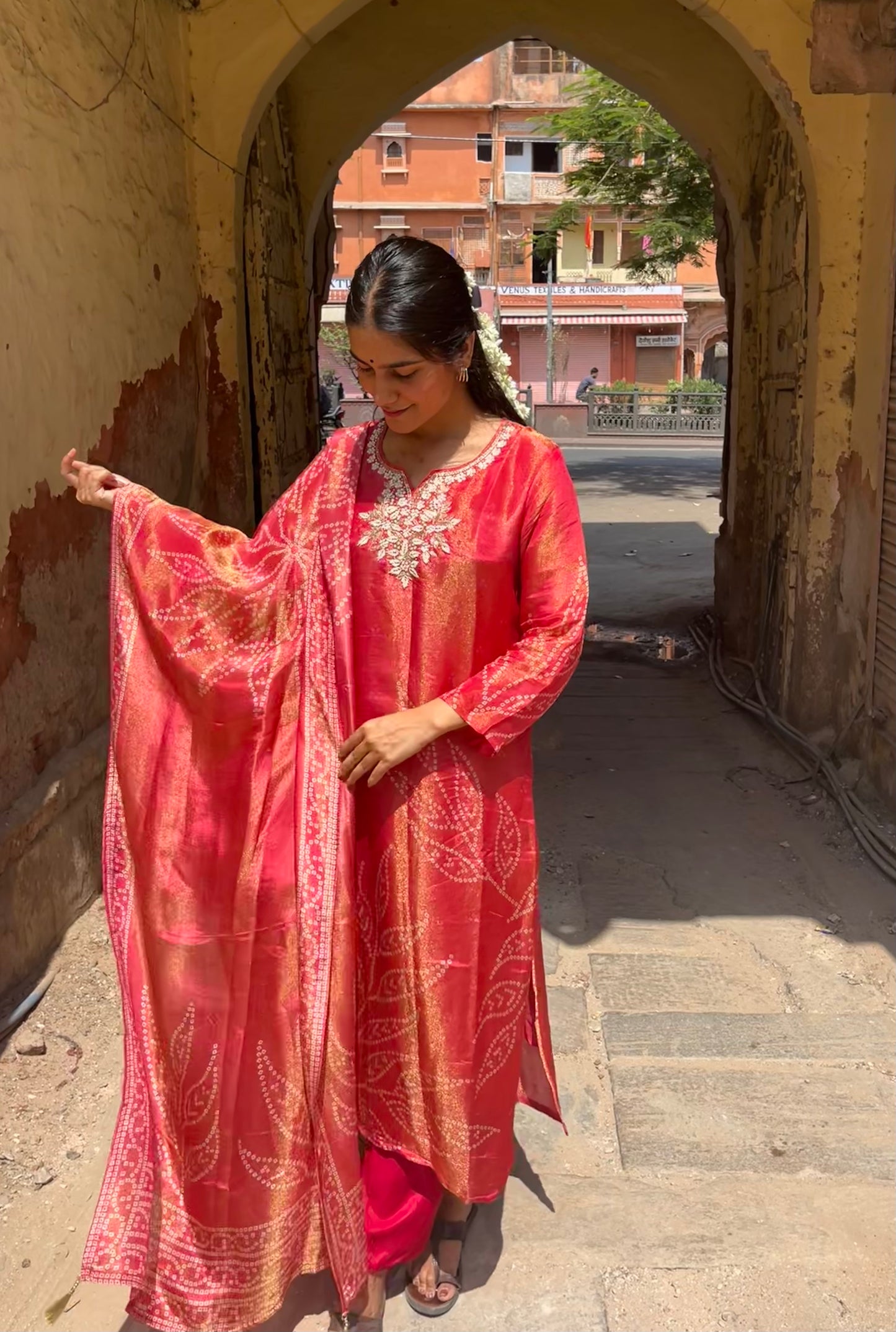 Sehaaj Shimmer Silk Suit Set