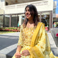 Pastel Green Cotton Printed Dupatta Set with embroidery.