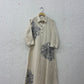 Off white Flex Cotton Kurta with embroidery