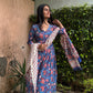 Floral Handblock Printed Cotton Anarkali