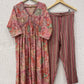 Pink Muslin kurta pant set