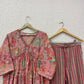Pink Muslin kurta pant set