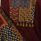 Maroon Cotton Ajrak Kurta Set
