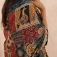 Black Cotton Kurta Set with Appliqué Work