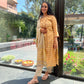 Yellow Cotton Dupatta Set.
