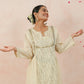 Off-White Hand-Embroidered Mul Chanderi Suit Set