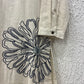 Off white Flex Cotton Kurta with embroidery