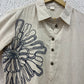 Off white Flex Cotton Kurta with embroidery