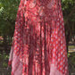 Red Handblock Printed Cotton Anarkali