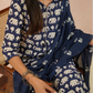 Blue/Red Elephant Print Cotton Kurta Set