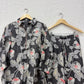 Black Floral printed cotton Coordset.