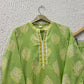 Green Cotton Printed Kurta Set