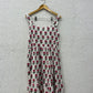 White Handblock Cotton Printed Dress