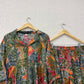 Green Muslin printed Coordset