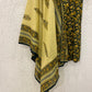 Green Printed Cotton A-line Suit Set