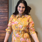 Yellow Floral Muslin Co-ord Set