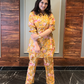 Yellow Floral Muslin Co-ord Set