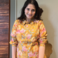 Yellow Floral Muslin Co-ord Set