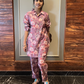 Purple Foral Muslin Co-ord Set