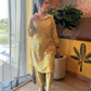 Green Floral Muslin Co-ord Set