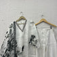 White organza kurta set with dupatta