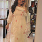 Mul Mul Cotton Floral A-Line Kurta Set with Lining