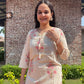 Off White Cotton Printed Kurta Set