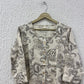 White Floral print cotton straight Kurta.