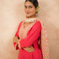 Pink Cotton Block-Printed Kurta Set